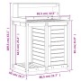 Pflanztisch mit Douglasienholzregalen 82,5x50x109,5 cm von , Topfständer - Ref: Foro24-832425, Preis: 154,80 €, Rabatt: %