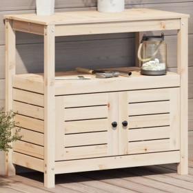 Planting table with shelves solid pine wood 82.5x45x81cm by , Pot stands - Ref: Foro24-832427, Price: 117,26 €, Discount: %