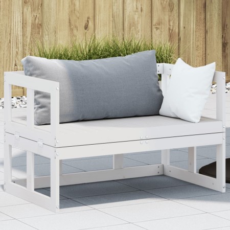 Extendable garden sofa bench solid white pine wood by , garden benches - Ref: Foro24-832611, Price: 121,99 €, Discount: %