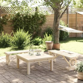 Garden benches 2 units solid fir wood by , Garden chairs - Ref: Foro24-3207135, Price: 175,63 €, Discount: %