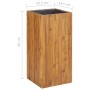 Solid acacia wood flower bed 43.5x43.5x90 cm by vidaXL, Pots and planters - Ref: Foro24-46571, Price: 176,99 €, Discount: %