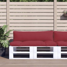 Cushions for pallets 2 units red fabric by , Cushions for chairs and sofas - Ref: Foro24-44654, Price: 52,31 €, Discount: %