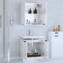 Set muebles de baño 2 piezas madera contrachapada blanco brillo de , Muebles de baño - Ref: Foro24-3115864, Precio: 122,45 €,...