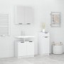 3-piece bathroom furniture set in glossy white plywood by , Bathroom furniture - Ref: Foro24-3115872, Price: 186,12 €, Discou...