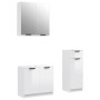 Set de muebles baño 3 pzas madera contrachapada blanco brillo de , Muebles de baño - Ref: Foro24-3115872, Precio: 186,12 €, D...