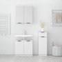 3-piece bathroom furniture set in glossy white plywood by , Bathroom furniture - Ref: Foro24-3115872, Price: 186,12 €, Discou...