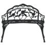 Black cast aluminum garden bench 100 cm by , garden benches - Ref: Foro24-317740, Price: 148,48 €, Discount: %