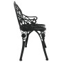 Black cast aluminum garden bench 100 cm by , garden benches - Ref: Foro24-317740, Price: 148,48 €, Discount: %