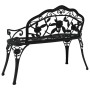 Black cast aluminum garden bench 100 cm by , garden benches - Ref: Foro24-317740, Price: 148,48 €, Discount: %