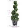 Planta espiral de Boj artificial con macetero verde 100 cm de , Flora artificial - Ref: Foro24-336505, Precio: 116,81 €, Desc...