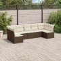 7-teilige Gartensofagarnitur mit braunen PE-Rattankissen von , Gartensets - Ref: Foro24-3249272, Preis: 453,37 €, Rabatt: %