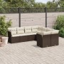 Set mit 8 Gartensofas und Kissen synthetisches Rattanbraun von , Gartensets - Ref: Foro24-3250432, Preis: 570,99 €, Rabatt: %