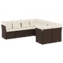 Set mit 8 Gartensofas und Kissen synthetisches Rattanbraun von , Gartensets - Ref: Foro24-3250432, Preis: 570,99 €, Rabatt: %