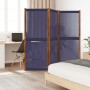 Dark blue 3-panel room divider screen 210x180 cm by , Room dividers - Ref: Foro24-4003359, Price: 96,22 €, Discount: %