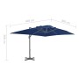 Cantilever parasol with light blue aluminum pole 4x3 m by vidaXL, Umbrellas - Ref: Foro24-47003, Price: 209,92 €, Discount: %