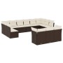 13-piece garden sofa set with brown PE rattan cushions by , Garden sets - Ref: Foro24-3250292, Price: 905,32 €, Discount: %