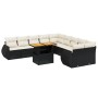 Garden sofa set 11 pieces and black synthetic rattan cushions by , Garden sets - Ref: Foro24-3272386, Price: 776,83 €, Discou...