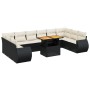 Garden sofa set 11 pieces and black synthetic rattan cushions by , Garden sets - Ref: Foro24-3272365, Price: 772,51 €, Discou...