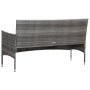 Set de muebles de jardín 4 pzas y cojines ratán sintético gris de vidaXL, Conjuntos de jardín - Ref: Foro24-45890, Precio: 19...