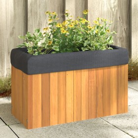 Jardinera de madera maciza de acacia 59x27,5x35 cm de , Maceteros y jardineras - Ref: Foro24-366505, Precio: 58,99 €, Descuen...