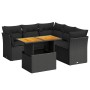 Set de muebles de jardín 5 pzas y cojines ratán sintético negro de , Conjuntos de jardín - Ref: Foro24-3270824, Precio: 412,0...