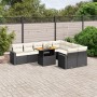 Set Gartensofas 10 Stück Kissen synthetisches Rattan schwarz von , Gartensets - Ref: Foro24-3271469, Preis: 637,02 €, Rabatt: %