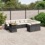 Set de sofás de jardín 10 pzas cojines ratán sintético negro de , Conjuntos de jardín - Ref: Foro24-3271476, Precio: 659,10 €...