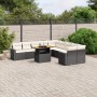 Garden sofa set 11 pieces and black synthetic rattan cushions by , Garden sets - Ref: Foro24-3271504, Price: 776,38 €, Discou...