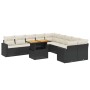 Garden sofa set 11 pieces and black synthetic rattan cushions by , Garden sets - Ref: Foro24-3271504, Price: 776,38 €, Discou...