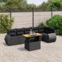 7-piece garden dining set with black synthetic rattan cushions by , Garden sets - Ref: Foro24-3272203, Price: 521,89 €, Disco...