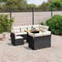 Set aus 8-teiligen Gartensofas und Kissen Kunstrattan schwarz von , Gartensets - Ref: Foro24-3272288, Preis: 711,73 €, Rabatt: %