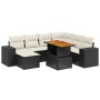 8-piece garden sofa set with black synthetic rattan cushions by , Garden sets - Ref: Foro24-3272750, Price: 564,04 €, Discoun...