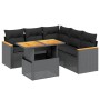 6-piece garden sofa set with black synthetic rattan cushions by , Garden sets - Ref: Foro24-3273071, Price: 419,69 €, Discoun...