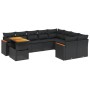 Set de sofás de jardín 10 pzas cojines ratán sintético negro de , Conjuntos de jardín - Ref: Foro24-3273239, Precio: 636,91 €...