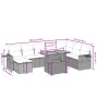 Set aus 8-teiligen Gartensofas und Kissen Kunstrattan schwarz von , Gartensets - Ref: Foro24-3271888, Preis: 597,91 €, Rabatt: %