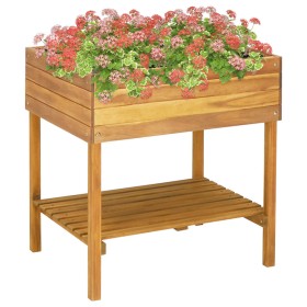 Solid acacia wood raised planter 78.5x58.5x78.5 cm by vidaXL, Pots and planters - Ref: Foro24-46584, Price: 96,99 €, Discount: %