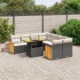 8-piece garden sofa set with black synthetic rattan cushions by , Garden sets - Ref: Foro24-3273884, Price: 602,00 €, Discoun...