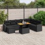 8-piece garden sofa set with black synthetic rattan cushions by , Garden sets - Ref: Foro24-3275624, Price: 576,04 €, Discoun...