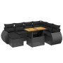 8-piece garden sofa set with black synthetic rattan cushions by , Garden sets - Ref: Foro24-3275827, Price: 571,11 €, Discoun...