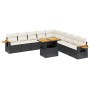 Garden sofa set 11 pieces and black synthetic rattan cushions by , Garden sets - Ref: Foro24-3273702, Price: 761,97 €, Discou...