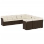 Set Gartensofas 11 Stück Kissen synthetisches Rattan braun von , Gartensets - Ref: Foro24-3250252, Preis: 687,99 €, Rabatt: %