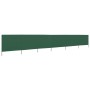 Beach windbreak with 6 panels, green fabric, 800x160 cm. by vidaXL, Umbrellas - Ref: Foro24-47181, Price: 100,99 €, Discount: %