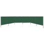 Beach windbreak with 6 panels, green fabric, 800x160 cm. by vidaXL, Umbrellas - Ref: Foro24-47181, Price: 100,99 €, Discount: %