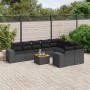 Garden sofa set 10 pieces with black synthetic rattan cushions by , Garden sets - Ref: Foro24-3257931, Price: 697,88 €, Disco...