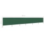 Beach windbreak with 6 panels, green fabric, 800x160 cm. by vidaXL, Umbrellas - Ref: Foro24-47181, Price: 100,99 €, Discount: %