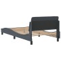 Bed frame with dark gray velvet headboard 100x200 cm by , Beds and slatted bases - Ref: Foro24-373133, Price: 108,57 €, Disco...