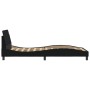 Bed frame with black fabric headboard 100x200 cm by , Beds and slatted bases - Ref: Foro24-373127, Price: 109,55 €, Discount: %