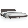 Bed frame with brown fabric headboard 180x200 cm by , Beds and slatted bases - Ref: Foro24-373228, Price: 179,75 €, Discount: %