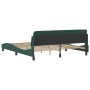 Dark green velvet bed frame with headboard 180x200 cm by , Beds and slatted bases - Ref: Foro24-373235, Price: 176,35 €, Disc...