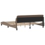 Estructura de cama cabecero cuero sintético capuchino 180x200cm de , Camas y somieres - Ref: Foro24-373242, Precio: 180,99 €,...